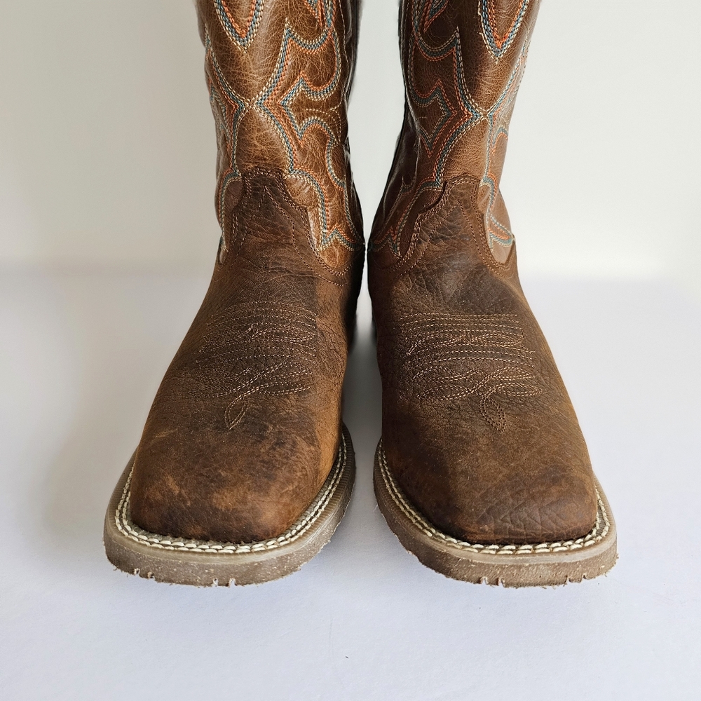 Authentic Laredo Western Odie Sqaure Toe Casual Boots Mid Calf Cowboy Shoe, 9D - Picture 5 of 15